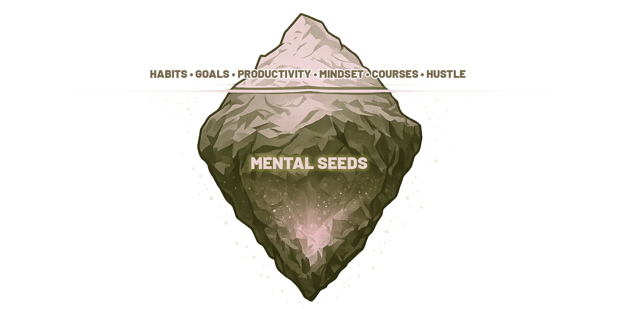 The iceberg of real change